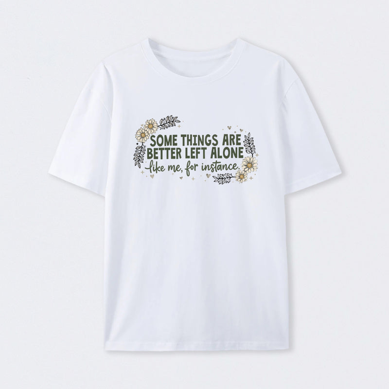 Funny Introvert Sarcastic Floral Graphic T-Shirt