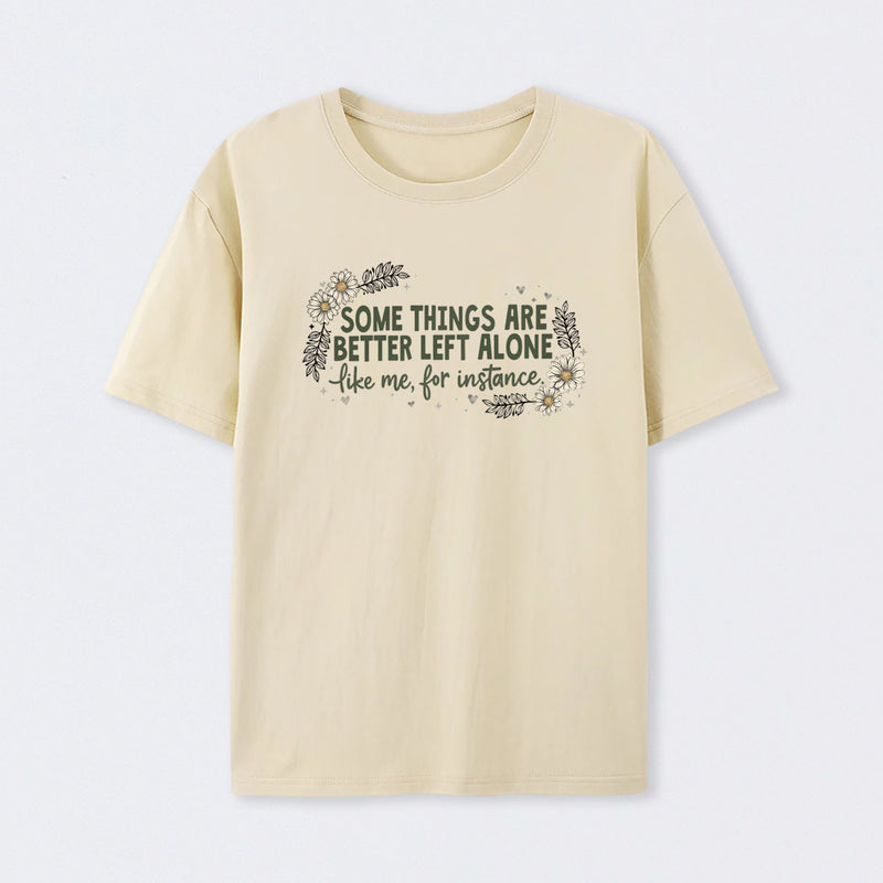 Funny Introvert Sarcastic Floral Graphic T-Shirt