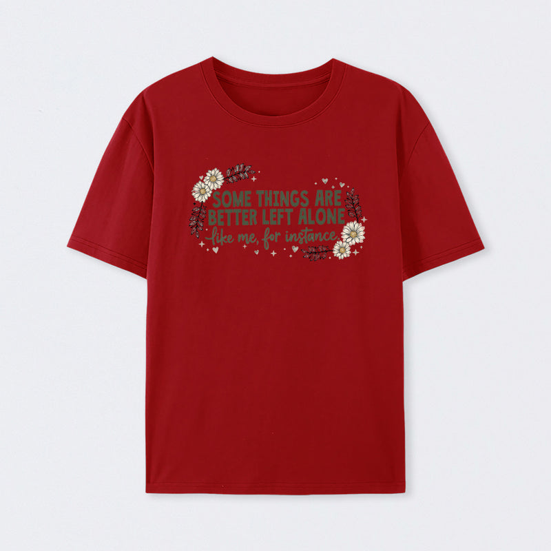 Funny Introvert Sarcastic Floral Graphic T-Shirt