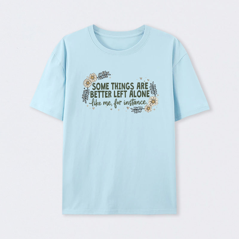 Funny Introvert Sarcastic Floral Graphic T-Shirt