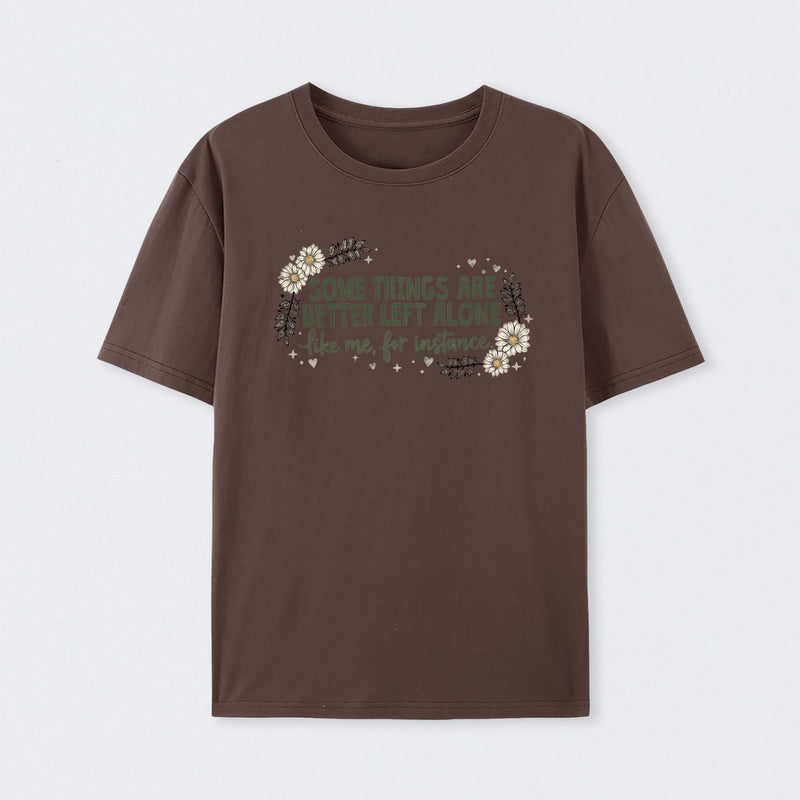 Funny Introvert Sarcastic Floral Graphic T-Shirt