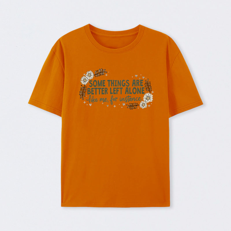 Funny Introvert Sarcastic Floral Graphic T-Shirt