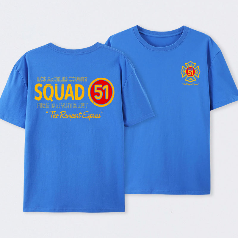 Los Angeles County Squad 51 Fire Department T-Shirt