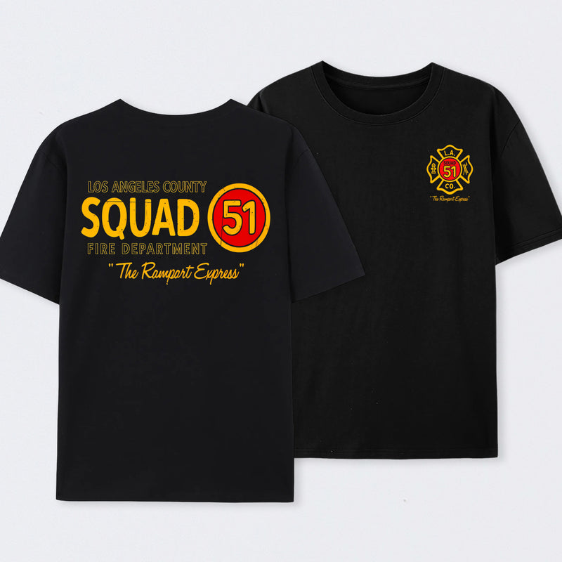Los Angeles County Squad 51 Fire Department T-Shirt