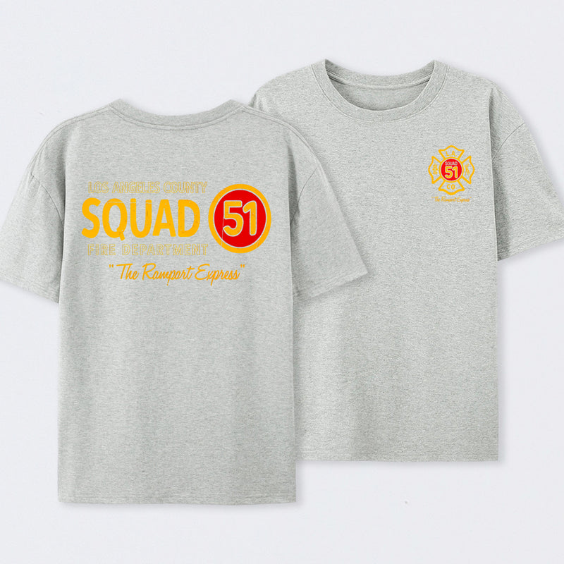Los Angeles County Squad 51 Fire Department T-Shirt