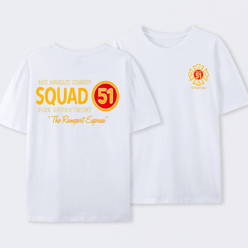 Los Angeles County Squad 51 Fire Department T-Shirt