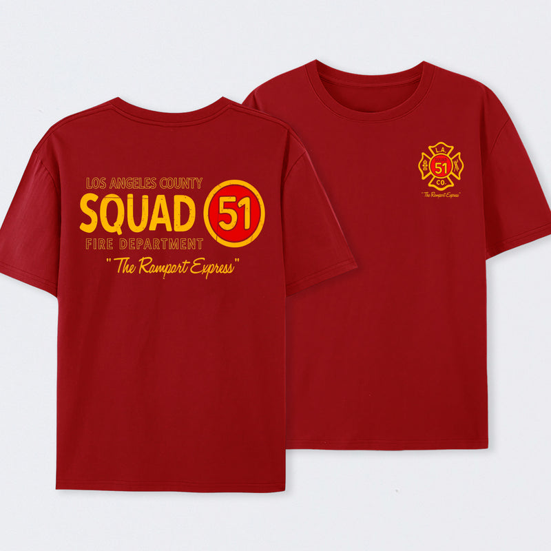 Los Angeles County Squad 51 Fire Department T-Shirt