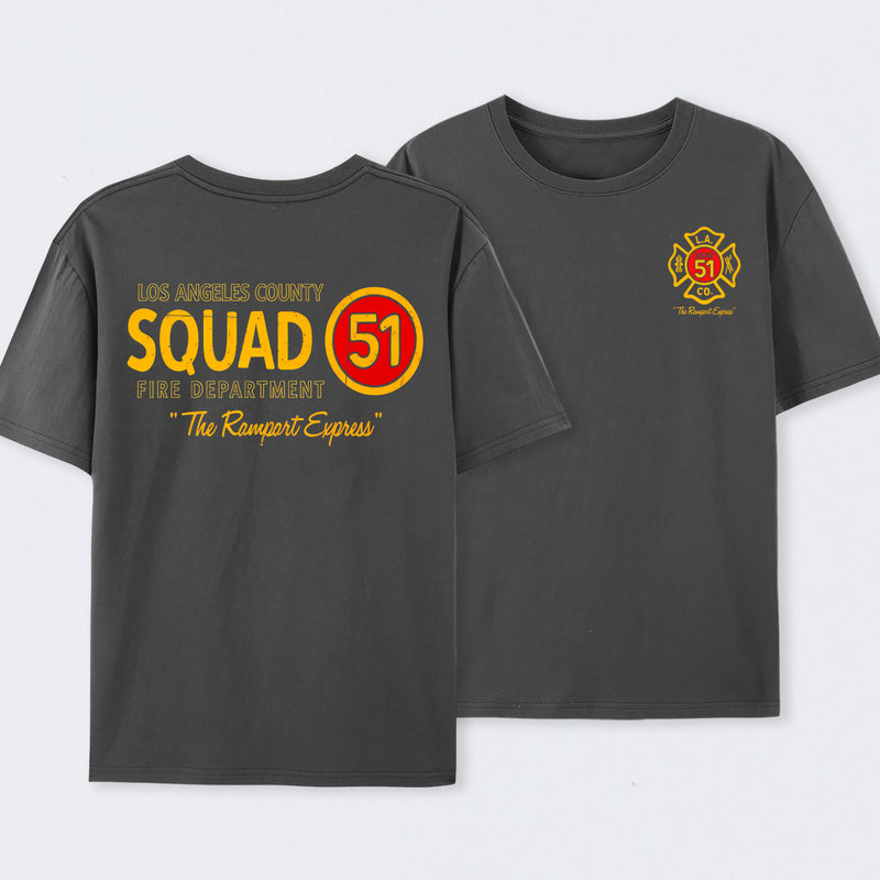 Los Angeles County Squad 51 Fire Department T-Shirt