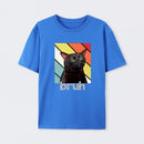 Fun Brother And Cat Emoji Patterns T-Shirt