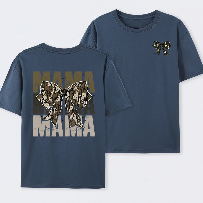 Mama Camo Coquette Bow T-Shirt