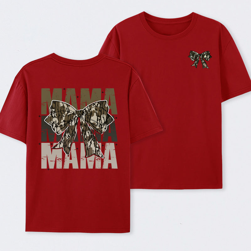 Mama Camo Coquette Bow T-Shirt