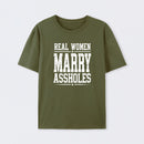 Women's Short Sleeve Cotton Fabric Loose Funny Wife T-Shirt