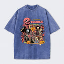 Vintage Halloween Movies Washed T-Shirt