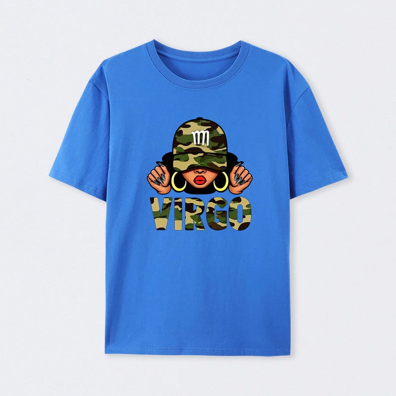 Virgo Printed Design Casual Fashion T-Shirt