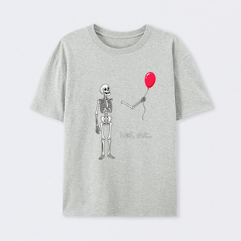Funny Skeleton Balloon Halloween T-Shirt