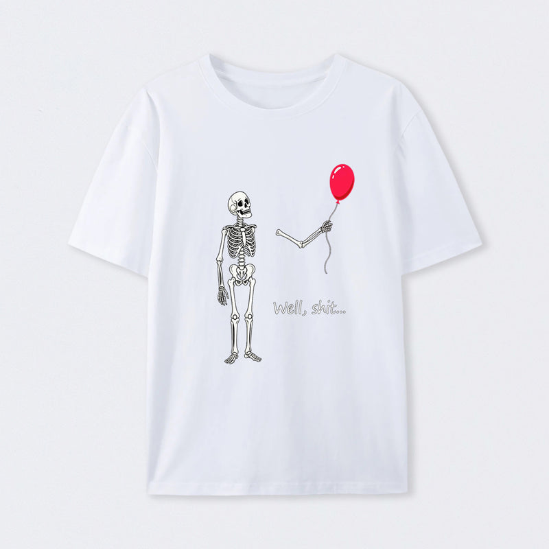 Funny Skeleton Balloon Halloween T-Shirt