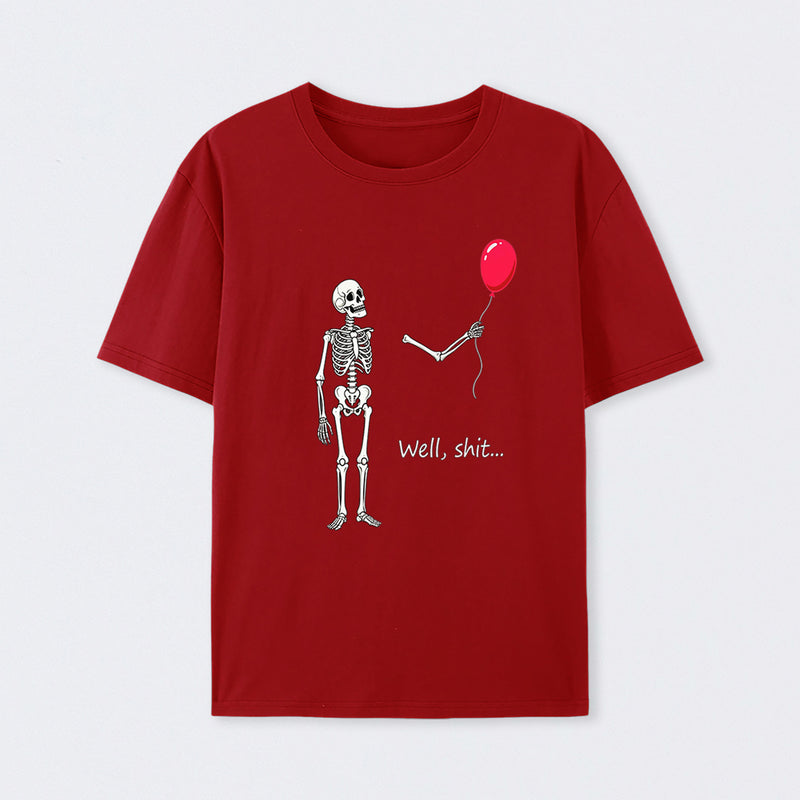 Funny Skeleton Balloon Halloween T-Shirt