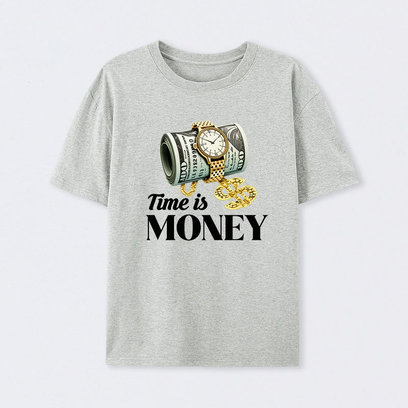 Time is Money Graphic Print T-Shirt
