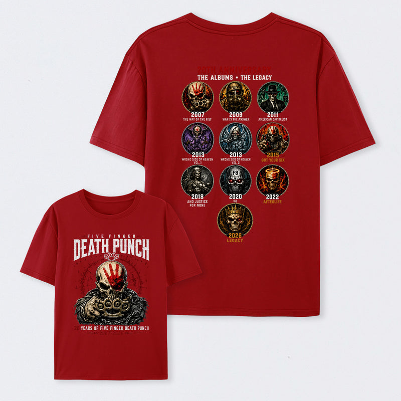 Five Finger Death Punch FFDP 20th Anniversary T-Shirt
