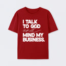 Mind My Biz Prayer Vibe Screen Print T-Shirt