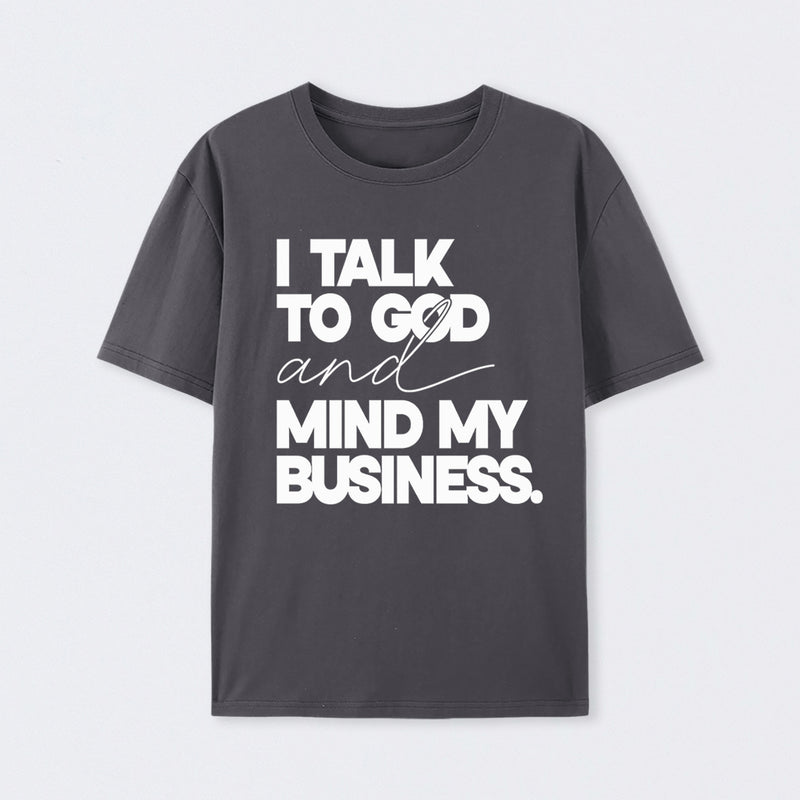 Mind My Biz Prayer Vibe Screen Print T-Shirt