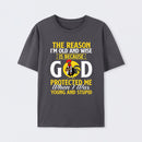 God Protected Me Graphic Christian Faith Humor T-Shirt