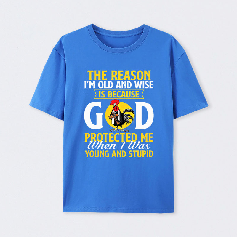 God Protected Me Graphic Christian Faith Humor T-Shirt