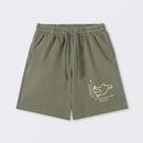 Rabbit or Duck Funny Washed Shorts