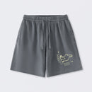 Rabbit or Duck Funny Washed Shorts