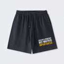 English is important but Math is importanter Washed Shorts
