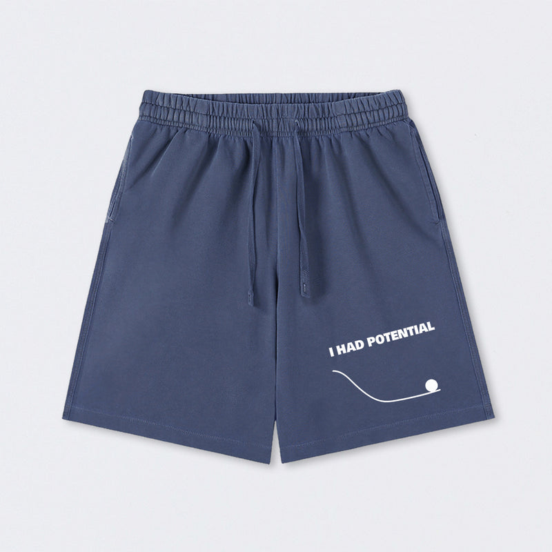 I Had Potential Science Washed Shorts