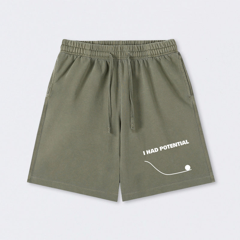 I Had Potential Science Washed Shorts