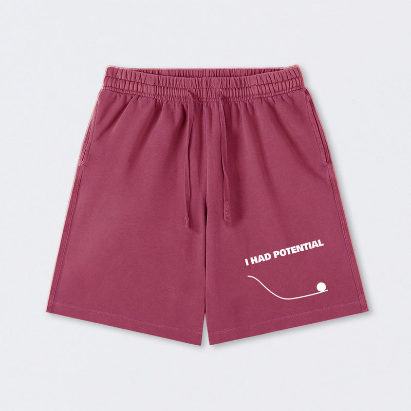 I Had Potential Science Washed Shorts
