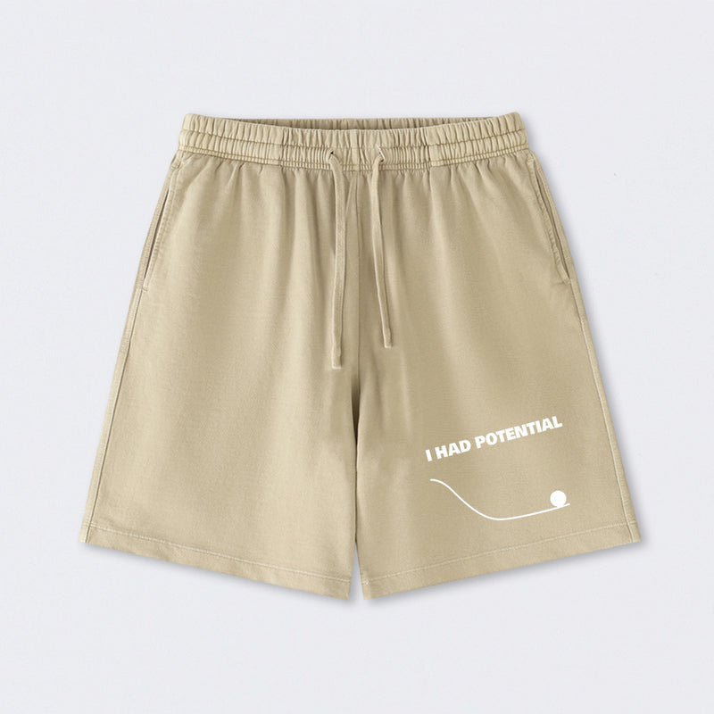 I Had Potential Science Washed Shorts