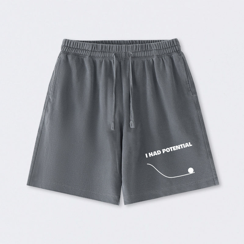 I Had Potential Science Washed Shorts