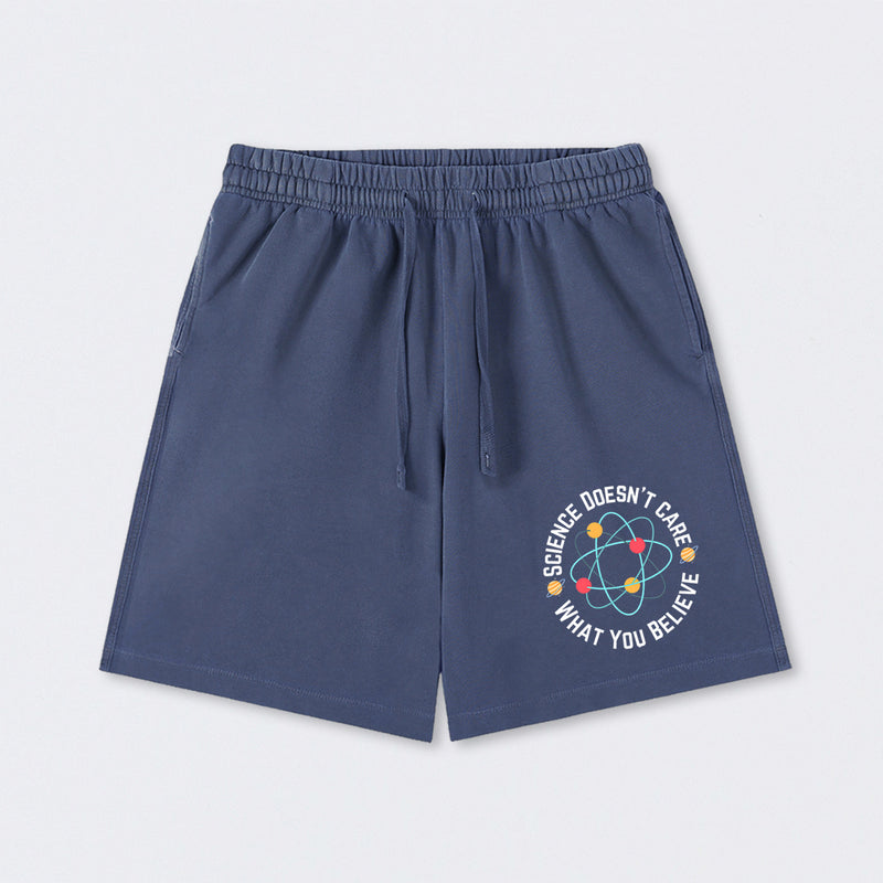 Science doesn't care what you believe Science Washed Shorts