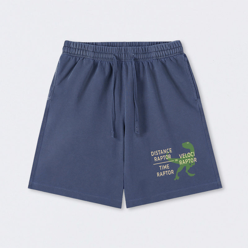 Equations Of Motion Science Velociraptor Washed Shorts