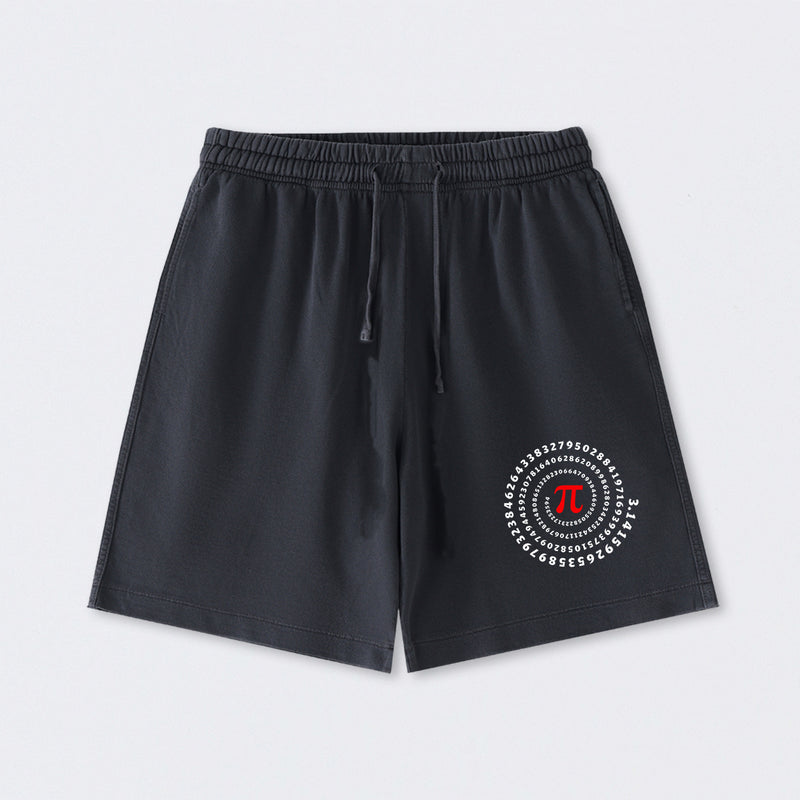 Pi Science Number Sequence Classic Washed Shorts