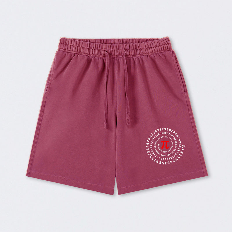 Pi Science Number Sequence Classic Washed Shorts