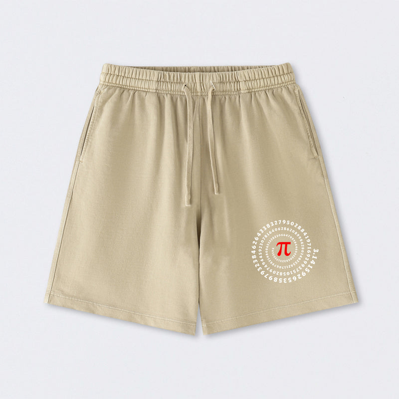 Pi Science Number Sequence Classic Washed Shorts