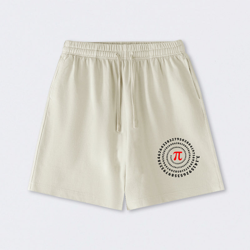 Pi Science Number Sequence Classic Washed Shorts