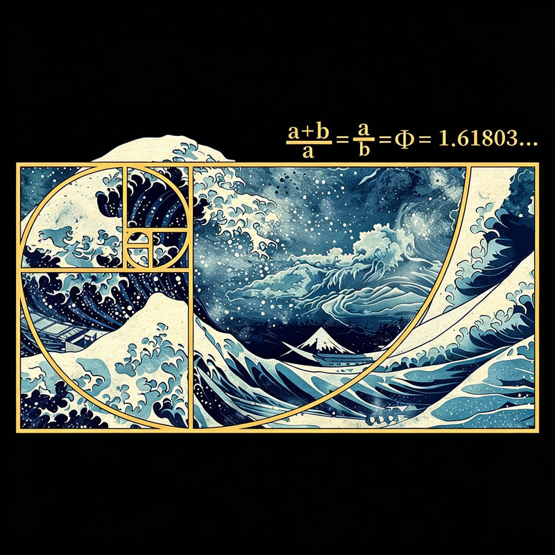 The Great Fibonacci Wave Science Washed Shorts