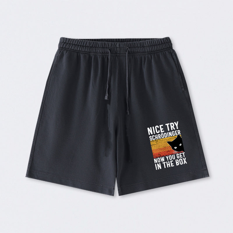 You Get Schrodinger's cat In The Box Washed Shorts