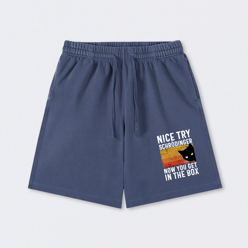 You Get Schrodinger's cat In The Box Washed Shorts