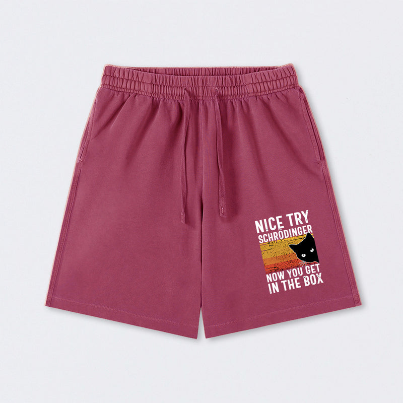 You Get Schrodinger's cat In The Box Washed Shorts