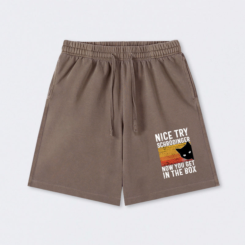 You Get Schrodinger's cat In The Box Washed Shorts