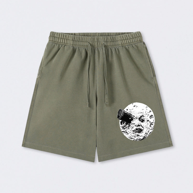 Le Voyage Dans La Lune Washed Shorts