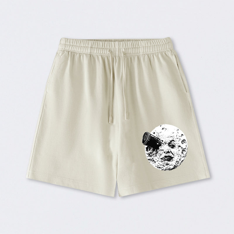 Le Voyage Dans La Lune Washed Shorts