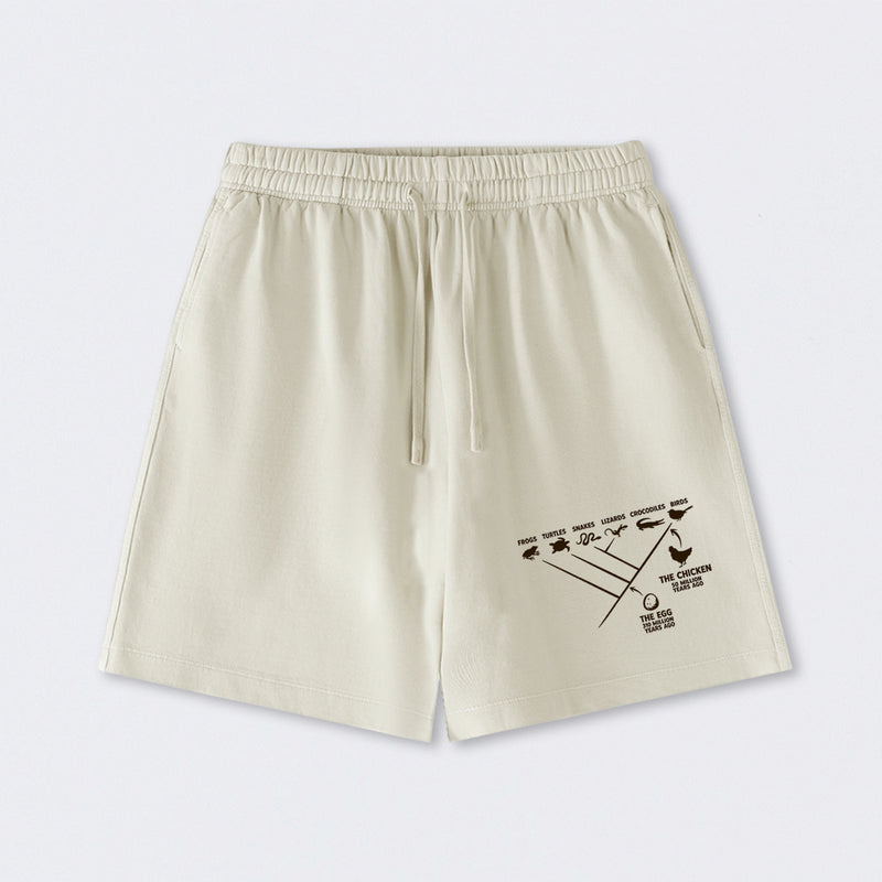 The Chicken And The Egg Washed Shorts