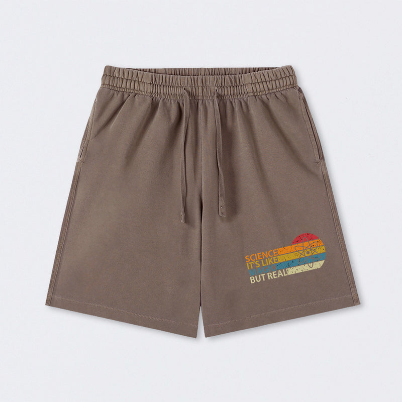 Science It's Like Magic But Real Science Washed Shorts